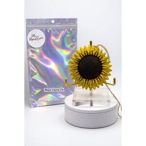 Black Cherry Chai Sunflower Car Air Freshener – Aroma Bead Freshie